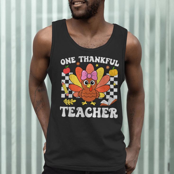 One Thankful Teacher Turkey Thanksgiving Teaching Men Tank Top, novelty gifts, funny gifts One Thankful Teacher Turkey Thanksgiving Teaching Men Tank Top, novelty gifts, funny gifts