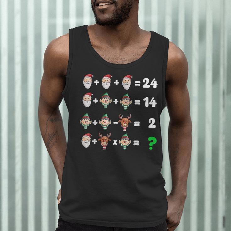 Order Of Operations Quiz Christmas Math Teacher Xmas Math Men Tank Top, novelty gifts, funny gifts