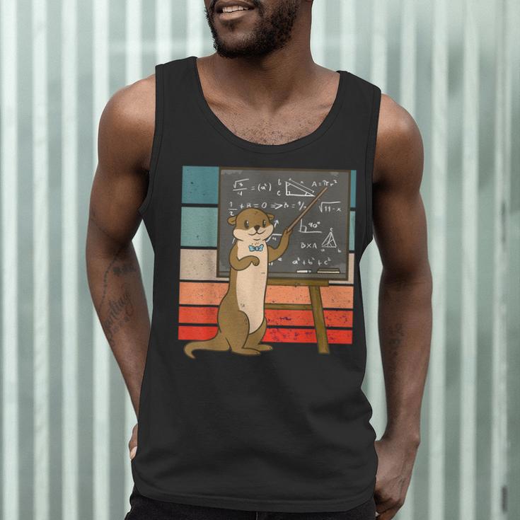Otter Professor Teacher Teaching Maths Mathematics Men Tank Top, novelty gifts, funny gifts Otter Professor Teacher Teaching Maths Mathematics Men Tank Top, novelty gifts, funny gifts