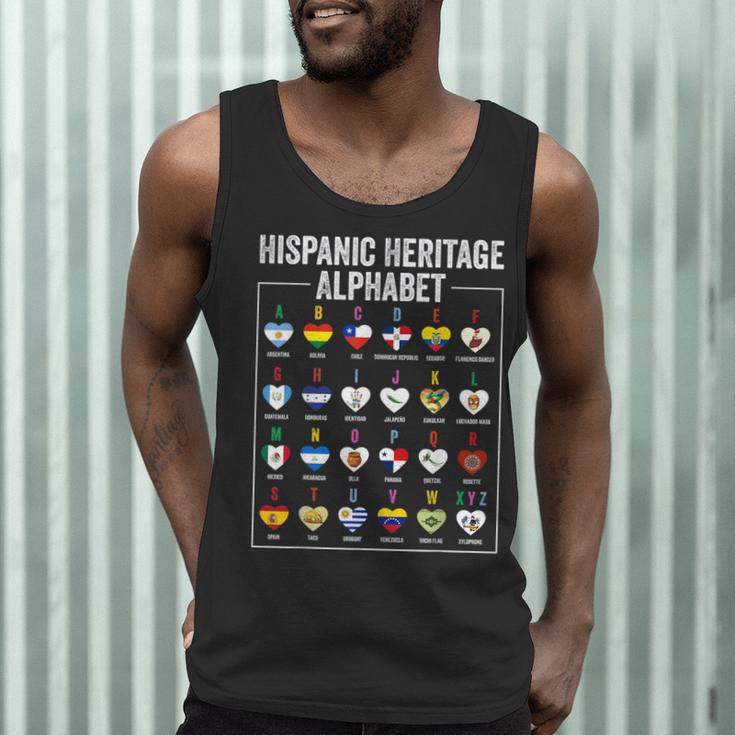 Hispanic Flags Alphabet Hearts Latin Heritage For Teacher Men Tank Top, novelty gifts, funny gifts Hispanic Flags Alphabet Hearts Latin Heritage For Teacher Men Tank Top, novelty gifts, funny gifts