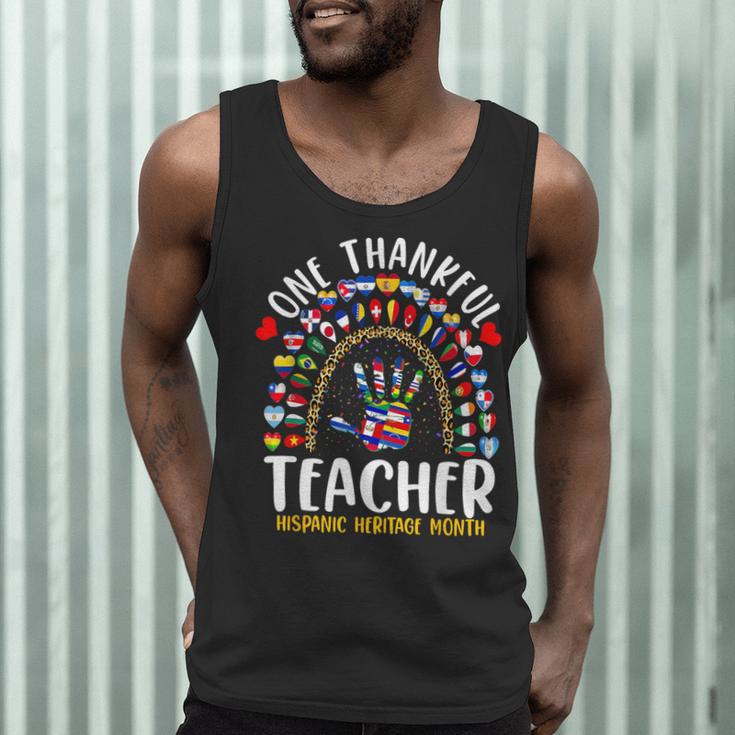 Hispanic Heritage Month One Thankful Teacher Rainbow Men Tank Top, novelty gifts, funny gifts Hispanic Heritage Month One Thankful Teacher Rainbow Men Tank Top, novelty gifts, funny gifts