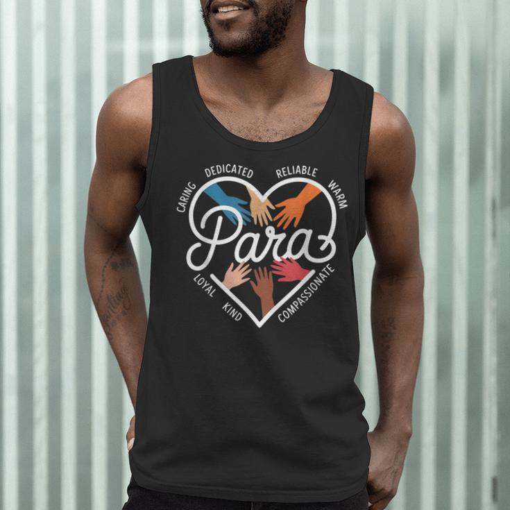 Para Heart Paraprofessional Teacher Paraeducator Men Tank Top, novelty gifts, funny gifts Para Heart Paraprofessional Teacher Paraeducator Men Tank Top, novelty gifts, funny gifts