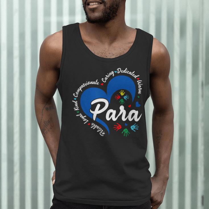Para Heart Teacher Paraprofessional School Appreciation Men Tank Top, novelty gifts, funny gifts Para Heart Teacher Paraprofessional School Appreciation Men Tank Top, novelty gifts, funny gifts