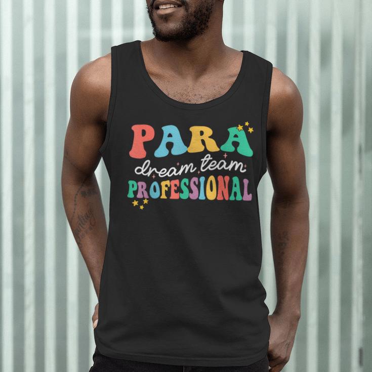 Para Paraprofessional Dream Crew Team Back To School Teacher Men Tank Top, novelty gifts, funny gifts