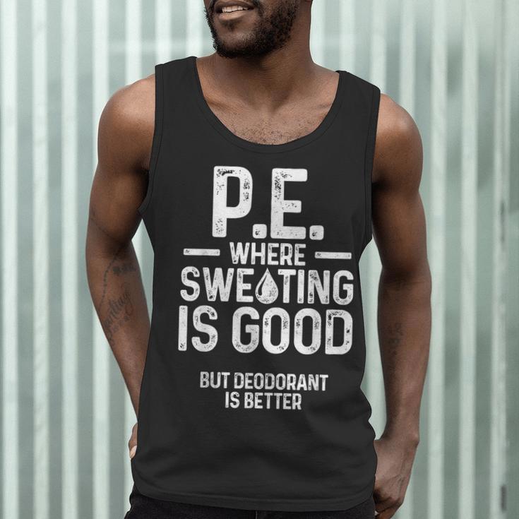 PE Physical Education Teacher Sweating Men Women Men Tank Top, novelty gifts, funny gifts PE Physical Education Teacher Sweating Men Women Men Tank Top, novelty gifts, funny gifts