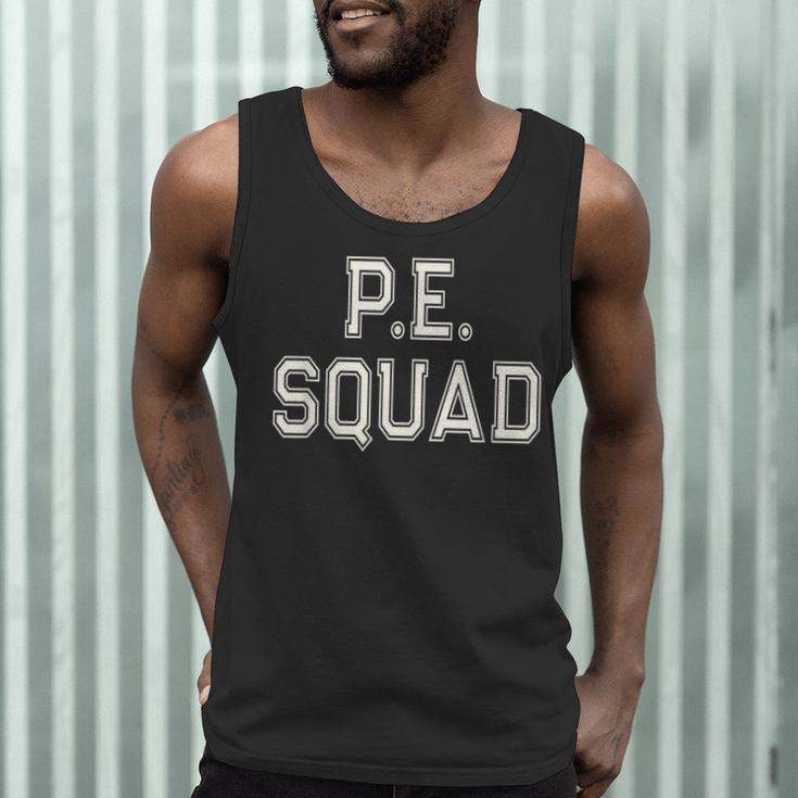 PE SQUAD Physical Education PE Teacher Team Kids Gym Crew Men Tank Top, novelty gifts, funny gifts