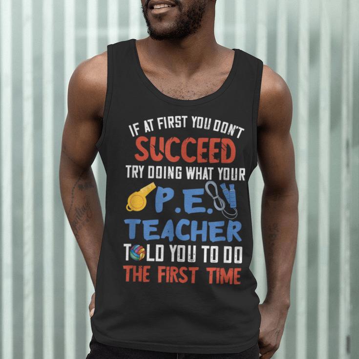 PE Teacher Succeed Sport Teacher School Fitness Gym Class Men Women Men Tank Top, novelty gifts, funny gifts PE Teacher Succeed Sport Teacher School Fitness Gym Class Men Women Men Tank Top, novelty gifts, funny gifts