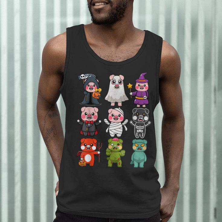 Pig Spooky Ghost Witch Boo-Jee Horror Pumpkin Pig Halloween Men Tank Top, novelty gifts, funny gifts