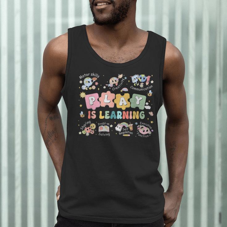 Play Is Learning Teacher Student First Day Back To School Men Tank Top, novelty gifts, funny gifts Play Is Learning Teacher Student First Day Back To School Men Tank Top, novelty gifts, funny gifts
