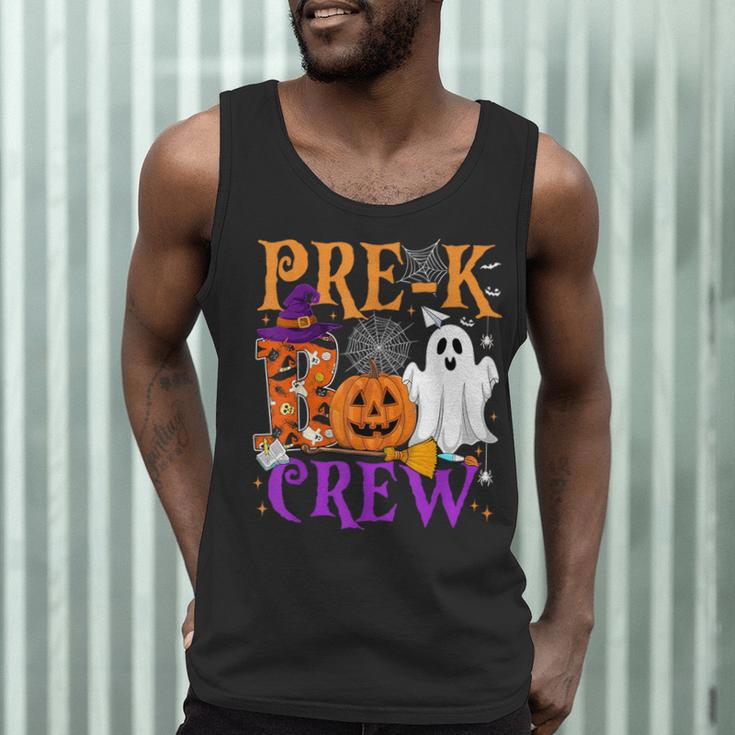 Pre-K Boo Crew Teacher Student Halloween Costume Men Tank Top, novelty gifts, funny gifts