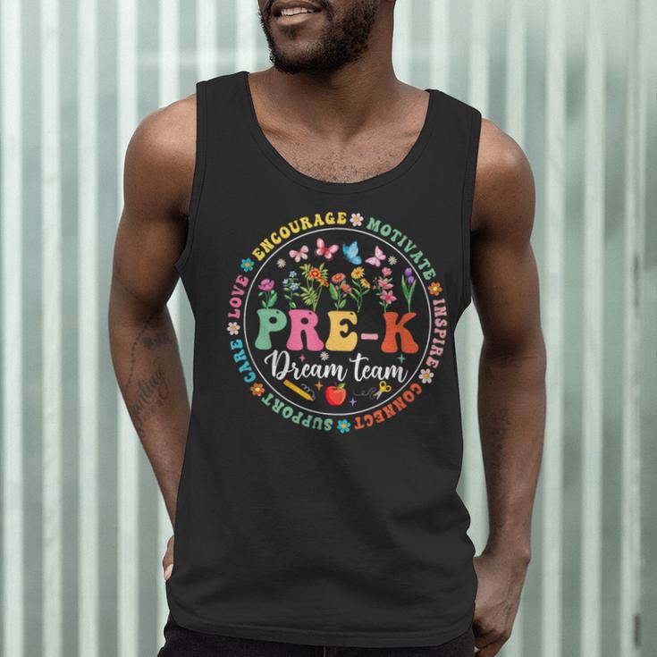 Pre-K Dream Team Back To School Teacher Flower Men Tank Top, novelty gifts, funny gifts Pre-K Dream Team Back To School Teacher Flower Men Tank Top, novelty gifts, funny gifts