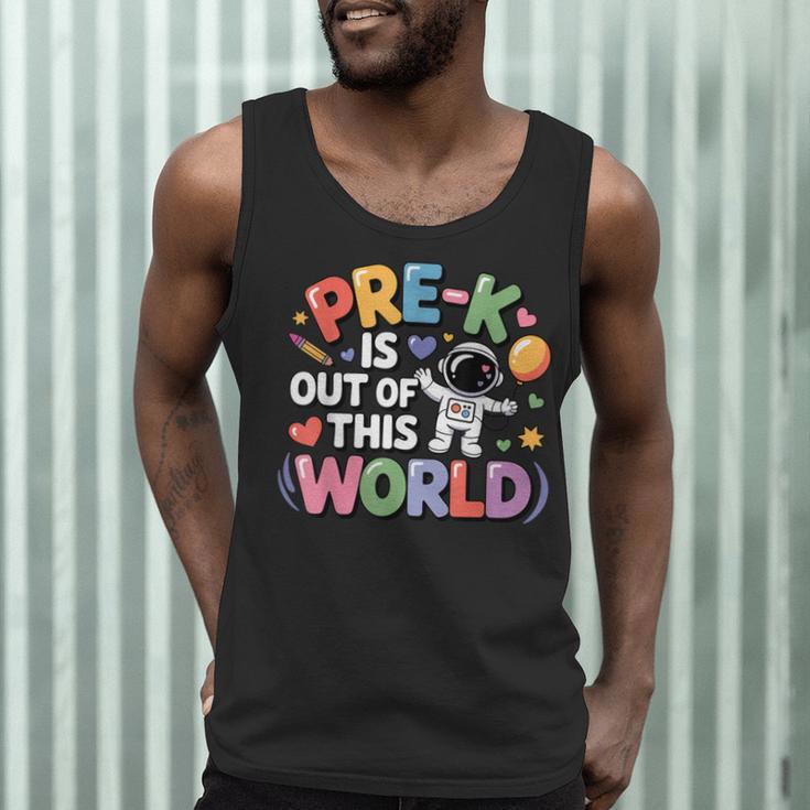 Pre-K Is Out Of This World Space Planets Teacher Men Tank Top, novelty gifts, funny gifts
