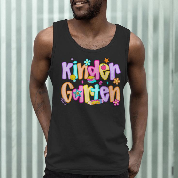 Preppy Kindergarten First Day Of School Teachers Girls Boys Men Tank Top, novelty gifts, funny gifts Preppy Kindergarten First Day Of School Teachers Girls Boys Men Tank Top, novelty gifts, funny gifts
