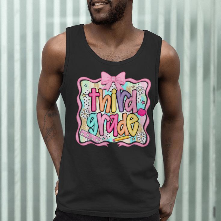 Preppy Third Grade Back To School Teacher Girl Kid Men Tank Top, novelty gifts, funny gifts