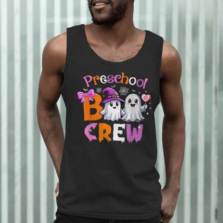 Preschool Boo Crew Preschool Halloween Costume Teacher Kid Men Tank Top, novelty gifts, funny gifts