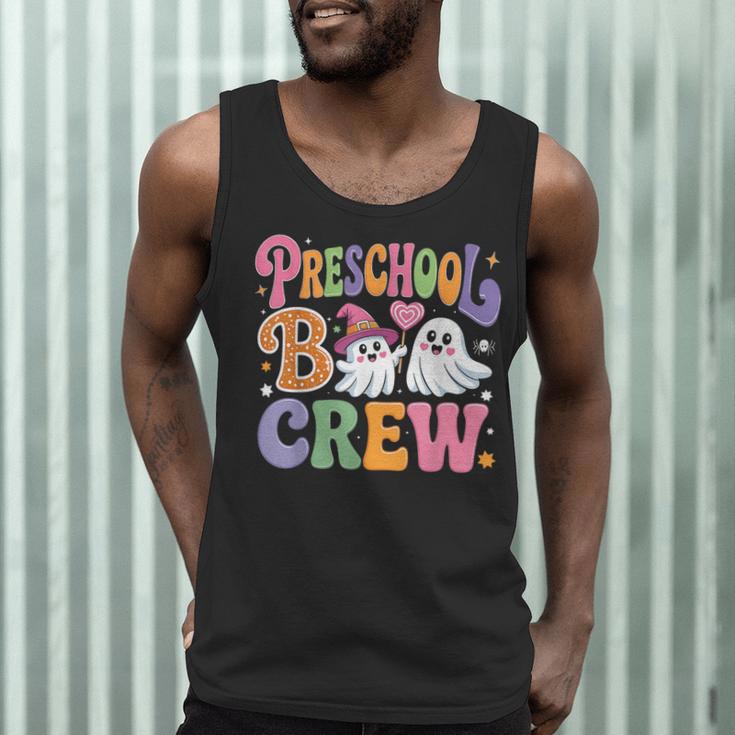 Preschool Boo Crew Preschool Teacher Student Halloween Men Tank Top, novelty gifts, funny gifts