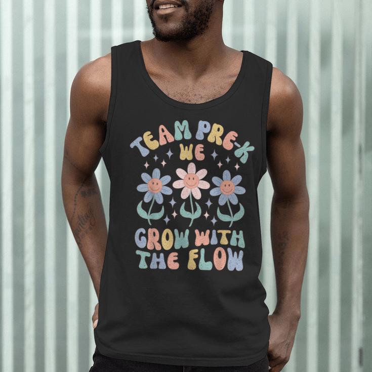 Preschool Teacher Appreciation Team Pre-K Grow With The Flow Men Tank Top, novelty gifts, funny gifts Preschool Teacher Appreciation Team Pre-K Grow With The Flow Men Tank Top, novelty gifts, funny gifts