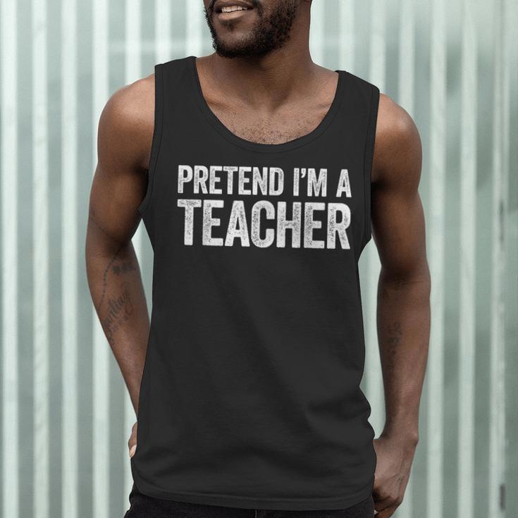 Pretend I'm A Teacher Shirt Adult Kids Men Women Costume Men Tank Top, novelty gifts, funny gifts Pretend I'm A Teacher Shirt Adult Kids Men Women Costume Men Tank Top, novelty gifts, funny gifts