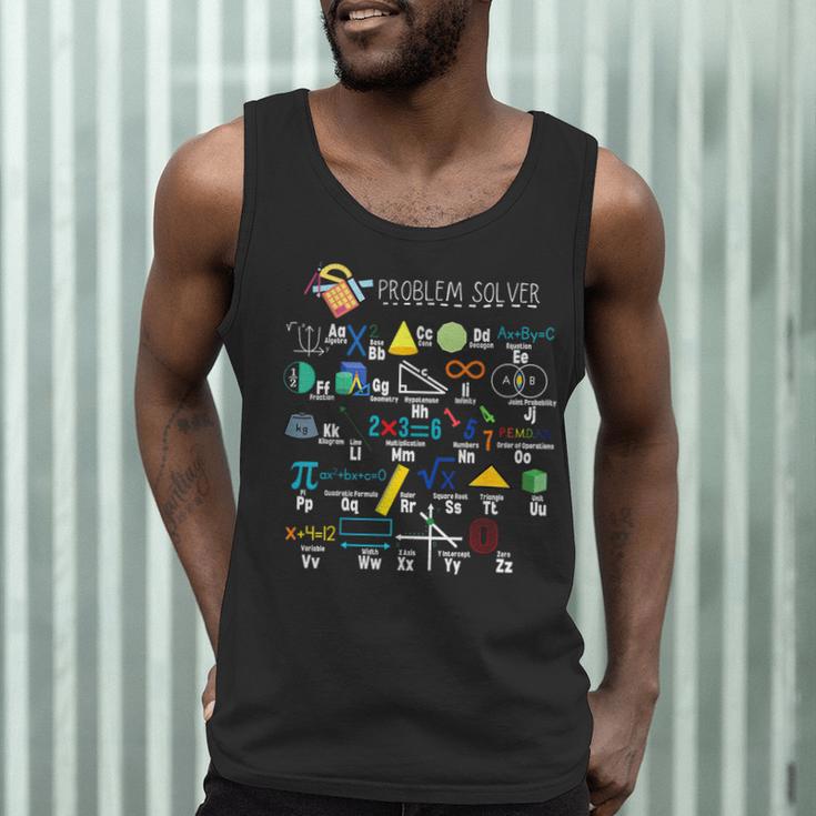 Problem Solver Math Alphabet ABC Teacher Students Men Tank Top, novelty gifts, funny gifts