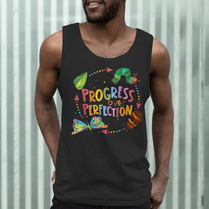 Progress Over Perfection Caterpillar Teacher Back To School Men Tank Top, novelty gifts, funny gifts Progress Over Perfection Caterpillar Teacher Back To School Men Tank Top, novelty gifts, funny gifts