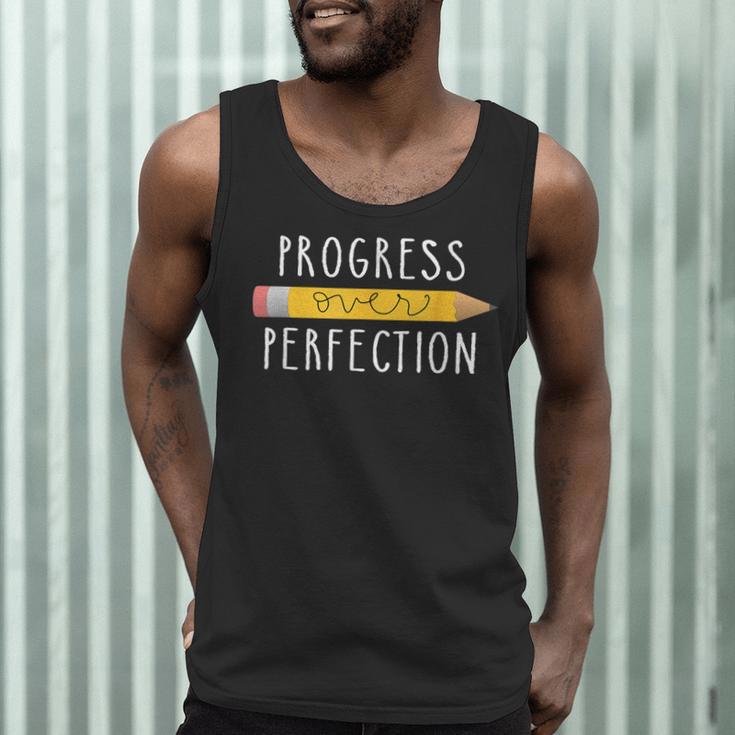 Progress Over Perfection Motivational Teacher Tee Men Tank Top, novelty gifts, funny gifts Progress Over Perfection Motivational Teacher Tee Men Tank Top, novelty gifts, funny gifts