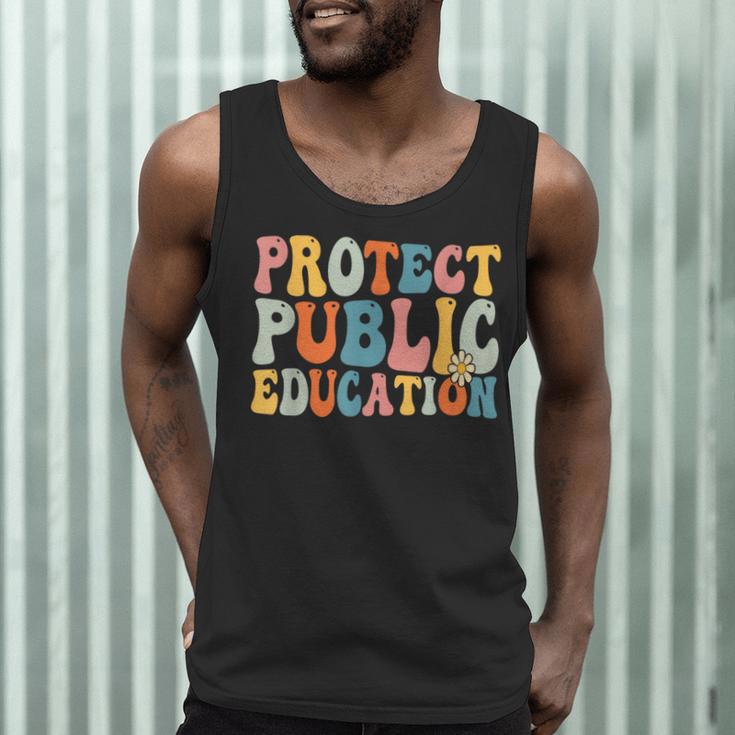 Protect Public Education Public Teacher School Men Tank Top, novelty gifts, funny gifts