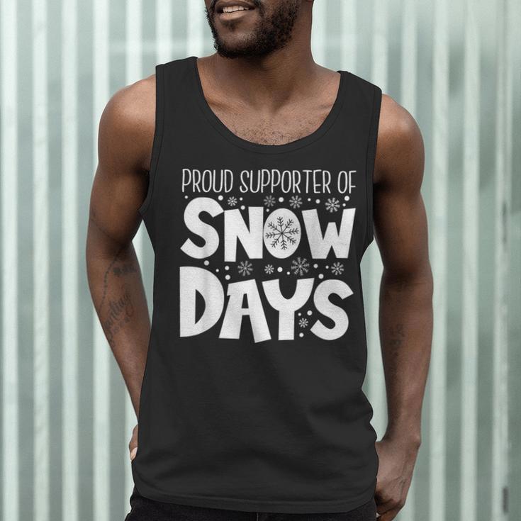 Proud Supporter Of Snow Days Teacher Christmas Men Women Men Tank Top, novelty gifts, funny gifts