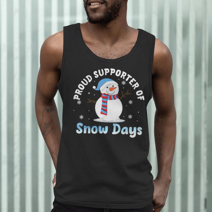 Proud Supporter Of Snow Days Teacher Men Tank Top, novelty gifts, funny gifts