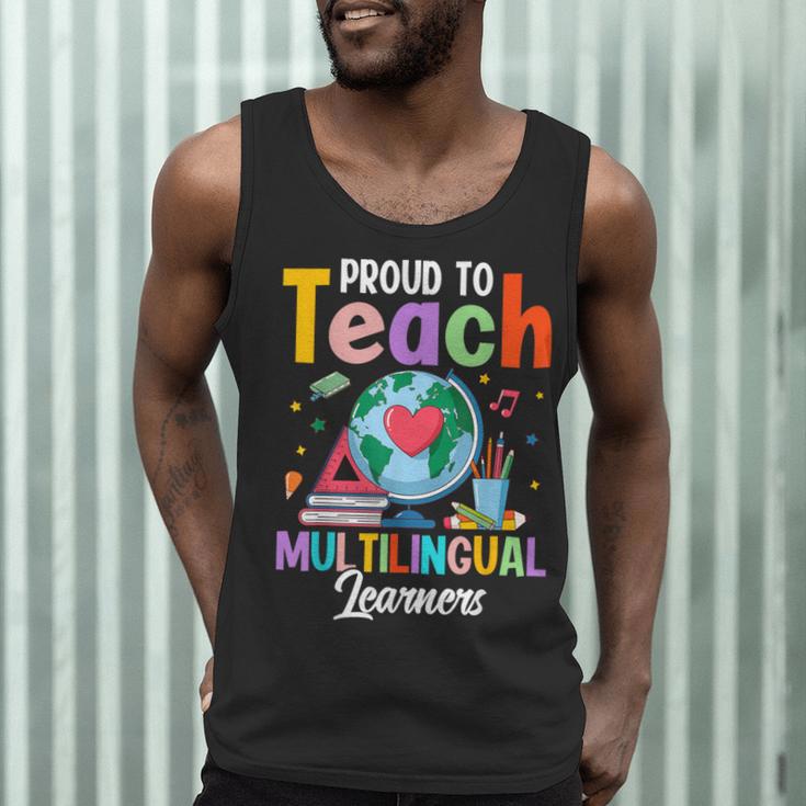 Proud To Teach Multilingual Learner ESL English Teacher Men Tank Top, novelty gifts, funny gifts