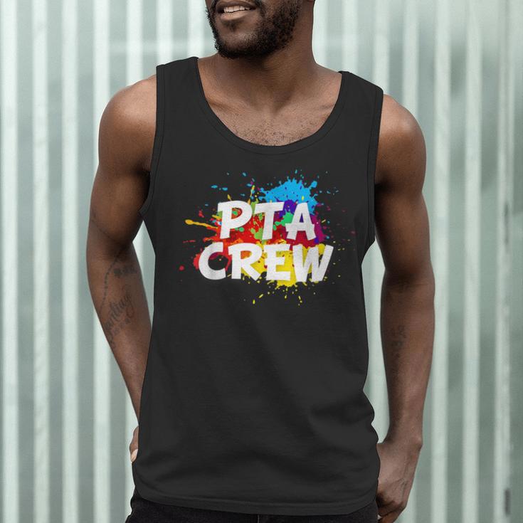 PTA Crew Back To School Volunteer Board Mom Parent Teacher Men Tank Top, novelty gifts, funny gifts