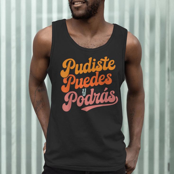Pudiste Puedes Podras Maestra Spanish Teacher Men Tank Top, novelty gifts, funny gifts