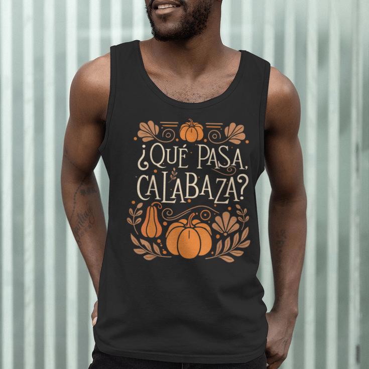Que Pasa Calabaza Shirt Spanish Teacher Men Tank Top, novelty gifts, funny gifts