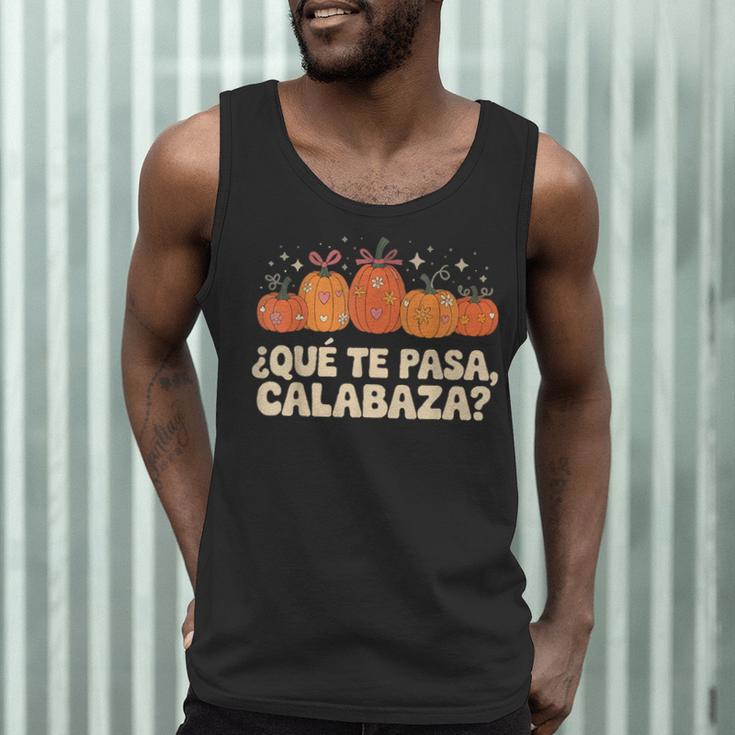 Que Pasa Calabaza Spanish Teacher Bilingual Pumpkin Women Men Tank Top, novelty gifts, funny gifts