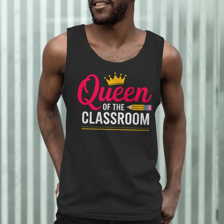 Queen Of The Classroom Teacher Men Tank Top, novelty gifts, funny gifts