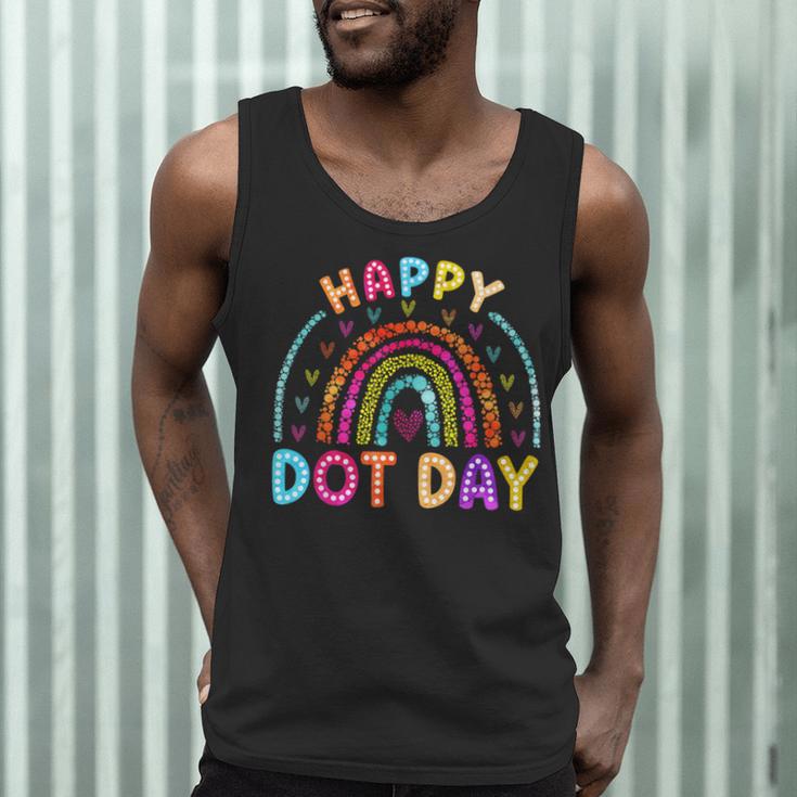 Rainbow Happy Dot Day Shirts Teacher Kids September 15th Men Tank Top, novelty gifts, funny gifts