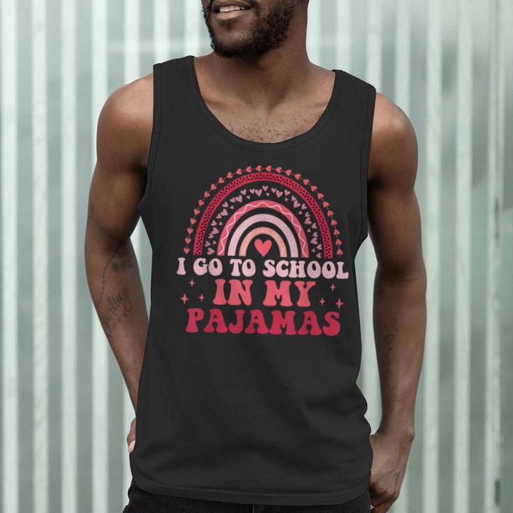 Rainbow Homeschool Mom Teacher I Go To School In My Pajamas Men Tank Top, novelty gifts, funny gifts Rainbow Homeschool Mom Teacher I Go To School In My Pajamas Men Tank Top, novelty gifts, funny gifts