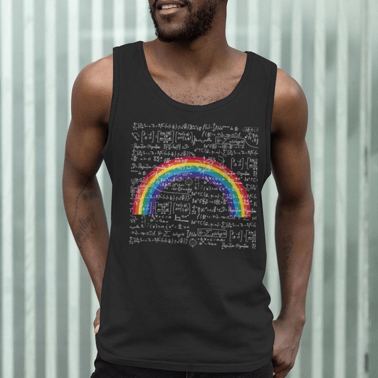 Rainbow Math Equation Teacher Nerd Retro LGBT Gay Pride Flag Men Tank Top, novelty gifts, funny gifts