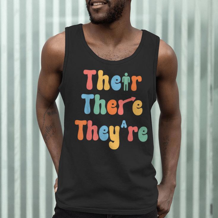 There Their They'Re English Class Grammar Joke Teacher Men Tank Top, novelty gifts, funny gifts There Their They'Re English Class Grammar Joke Teacher Men Tank Top, novelty gifts, funny gifts
