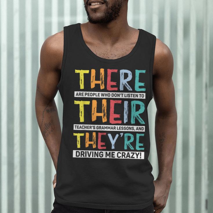 There Their They’Re Grammar Joke For English Teacher Student Men Tank Top, novelty gifts, funny gifts There Their They’Re Grammar Joke For English Teacher Student Men Tank Top, novelty gifts, funny gifts