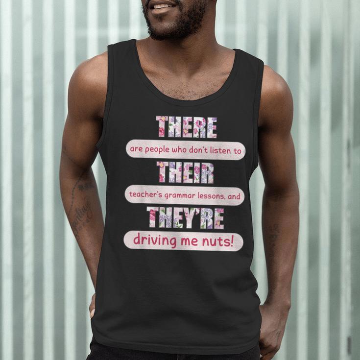 There Their They'Re Teacher English Grammar Police Men Tank Top, novelty gifts, funny gifts There Their They'Re Teacher English Grammar Police Men Tank Top, novelty gifts, funny gifts