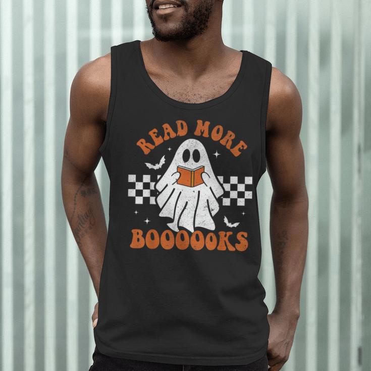 Read More Books Cute Ghost Reading Book Teacher Halloween Men Tank Top, novelty gifts, funny gifts Read More Books Cute Ghost Reading Book Teacher Halloween Men Tank Top, novelty gifts, funny gifts