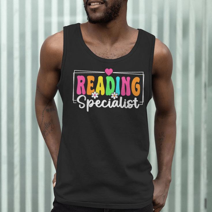 Reading Specialist Back To School Reading Teacher Men Tank Top, novelty gifts, funny gifts Reading Specialist Back To School Reading Teacher Men Tank Top, novelty gifts, funny gifts
