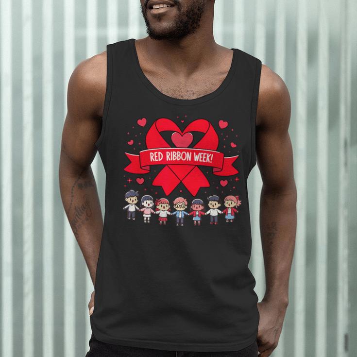 Red Ribbon Week Awareness For Students And Teachers Men Women Girls Kids Men Tank Top, novelty gifts, funny gifts Red Ribbon Week Awareness For Students And Teachers Men Women Girls Kids Men Tank Top, novelty gifts, funny gifts