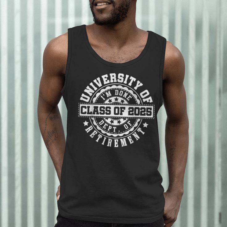 Retired 2025 For Teacher Retirement University Of I'm Done Men Tank Top, novelty gifts, funny gifts