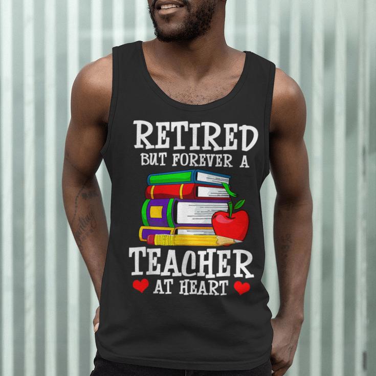 Retired But Forever a Teacher At Heart Teacher Retirement Men Tank Top, novelty gifts, funny gifts Retired But Forever a Teacher At Heart Teacher Retirement Men Tank Top, novelty gifts, funny gifts