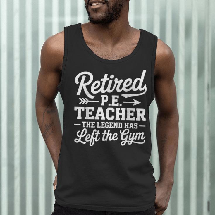 Retired PE Teacher Legend Left The Gym Physical Education Men Tank Top, novelty gifts, funny gifts Retired PE Teacher Legend Left The Gym Physical Education Men Tank Top, novelty gifts, funny gifts