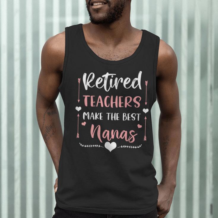 Retired Teachers Make The Best Nanas Cute G Ma Nana Grandma Men Tank Top, novelty gifts, funny gifts