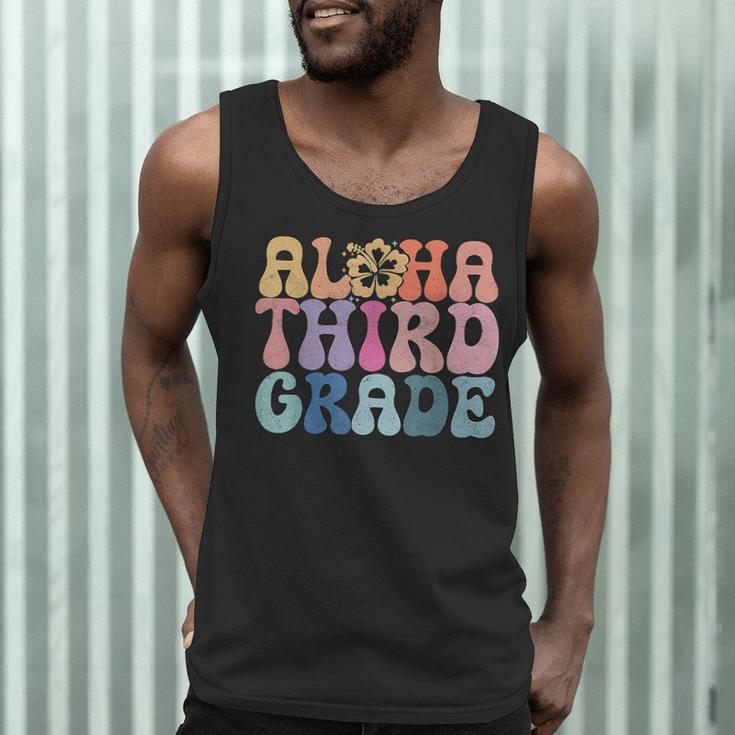 Retro Aloha Third Grade Teacher Summer Vacation Beach Hawaii Men Tank Top, novelty gifts, funny gifts Retro Aloha Third Grade Teacher Summer Vacation Beach Hawaii Men Tank Top, novelty gifts, funny gifts
