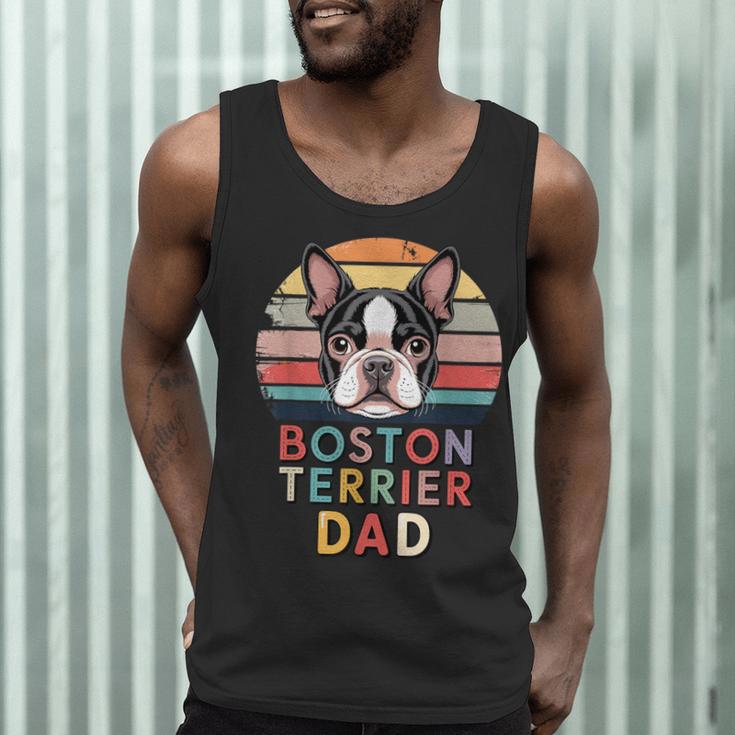 Retro Boston Terrier Dad Men Tank Top, novelty gifts, funny gifts