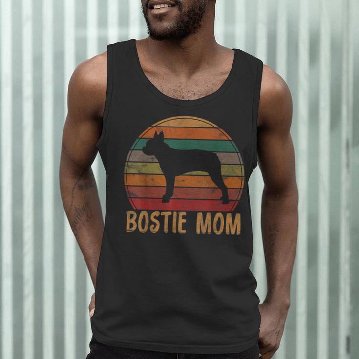 Retro Boston Terrier Mom Dog Mother Pet Bostie Mama Men Tank Top, novelty gifts, funny gifts